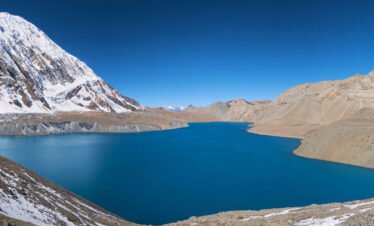 Lake Tilicho and Tilicho Peak