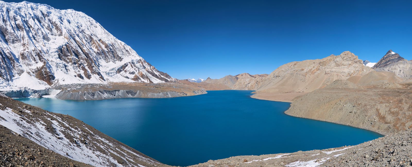 Lake Tilicho and Tilicho Peak