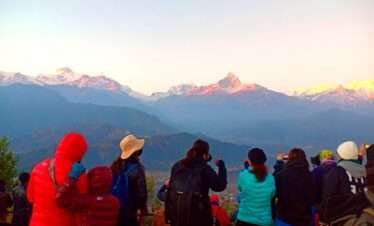 sunrise sarankot pokhara himalayan yak trek and adventure pvt ltd